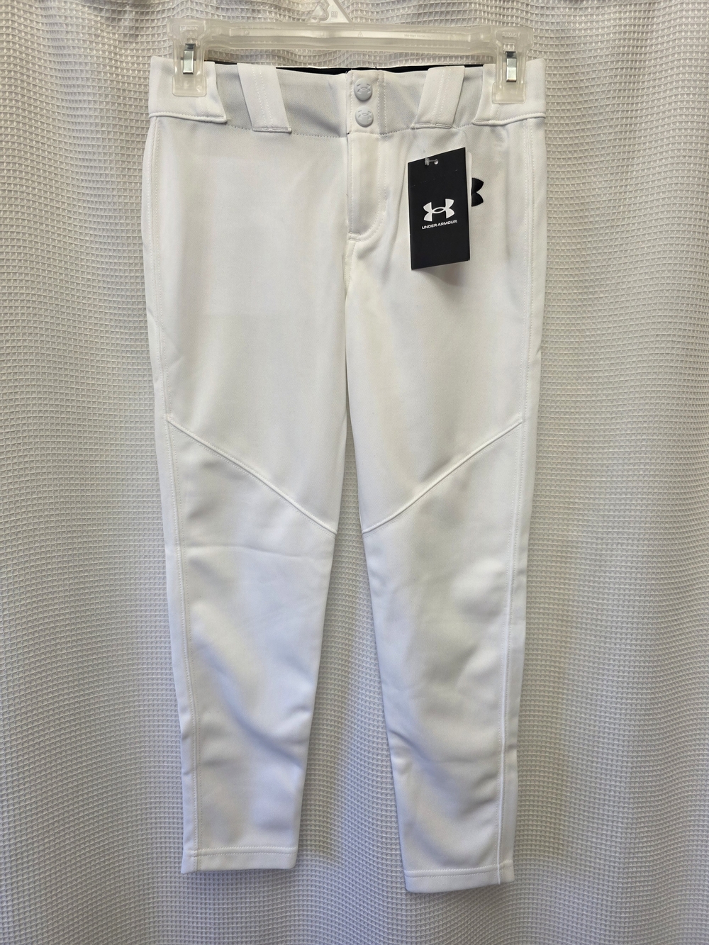 Under Armour White Baseball Athletic Pants Boys YSM NWT